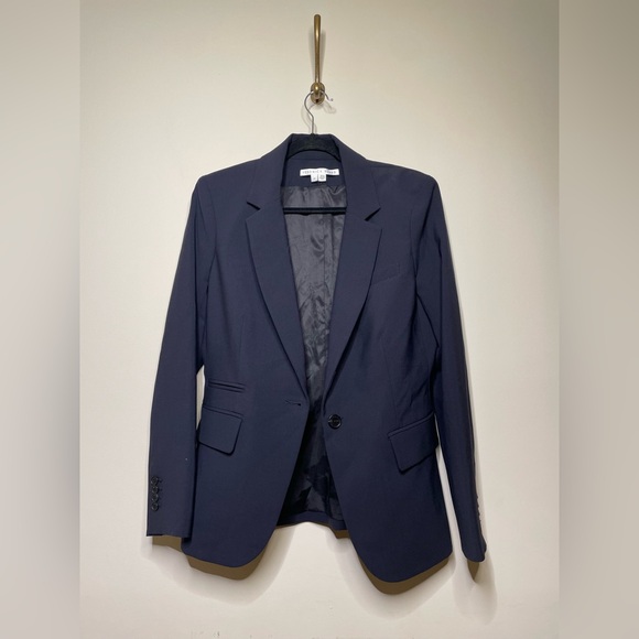 Veronica Beard Classic Dickey Jacket in Navy - Picture 8 of 15